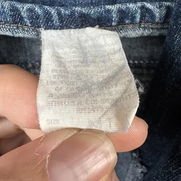 Vintage Lee Coat Womens Large Blue Denim Corduroy Collar Chore Workwear Barn - Picture 3 of 8